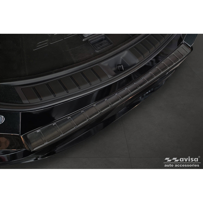 Avisa, Protector del parachoques trasero, negro, acero inoxidable, compatible con Lexus RZ 2023- 'Ribs'