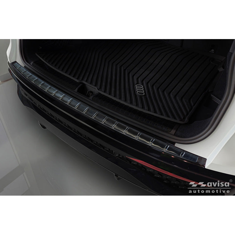 Avisa, protector de paragolpes trasero, acero inoxidable negro, compatible con Audi Q5 (GUB) (2025-)