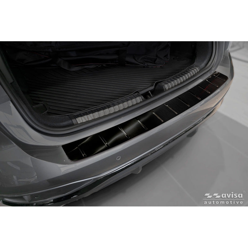 Avisa, Protection de pare-chocs arrière, acier inoxydable noir, s’adapte à Audi A6 (C9) Avant S-Line (2025-)