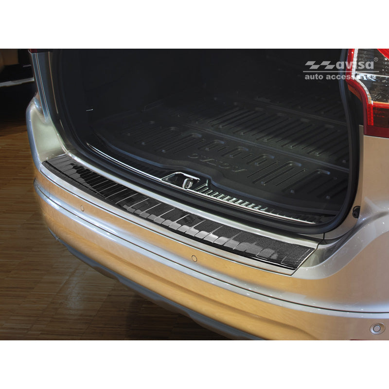 Avisa, Protezione paraurti posteriore, vero carbonio 3D, adatta a Volvo XC60 restyling 2013-2016
