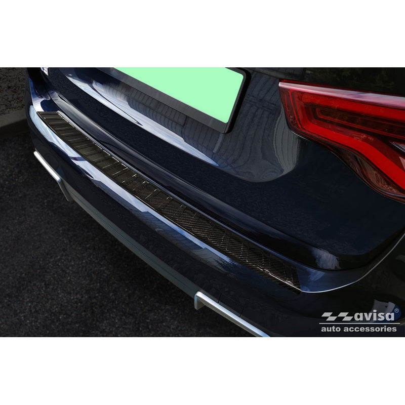 Avisa, ochraniacz tylnego zderzaka, 3D prawdziwy karbon, pasuje do BMW iX3 (G08) 2020- 'Ribs'