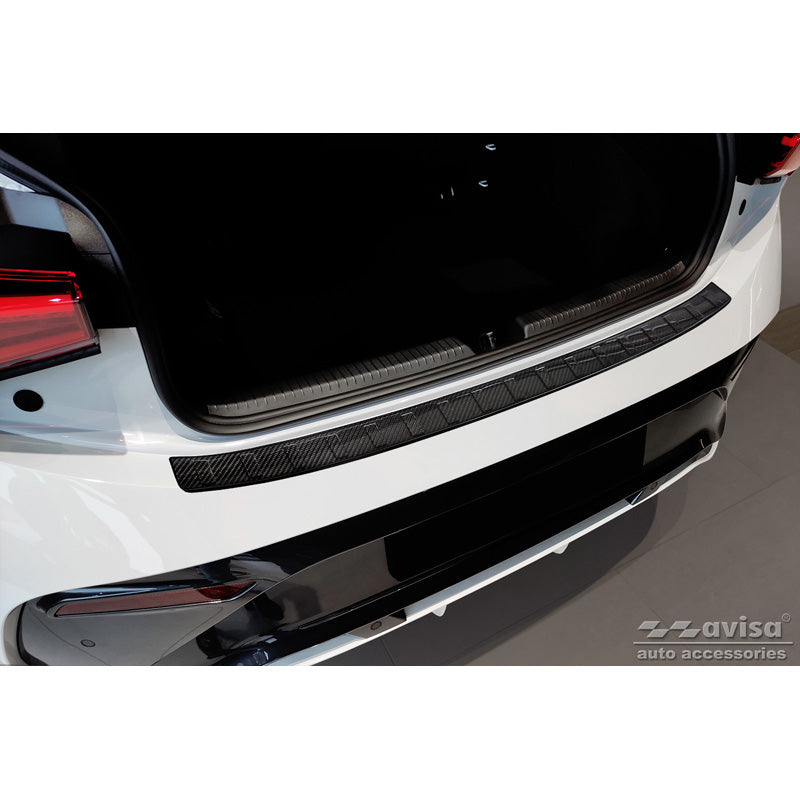 Avisa, Protezione paraurti posteriore, 3D vero carbonio, adatto a Cupra Born 2021- 'Ribs'