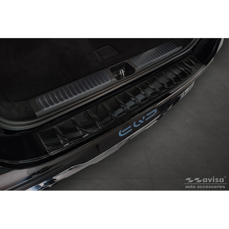 Avisa, ochraniacz tylnego zderzaka, 3D prawdziwy karbon, pasuje do Mercedes EQS SUV (X296) 2022- 'Ribs'
