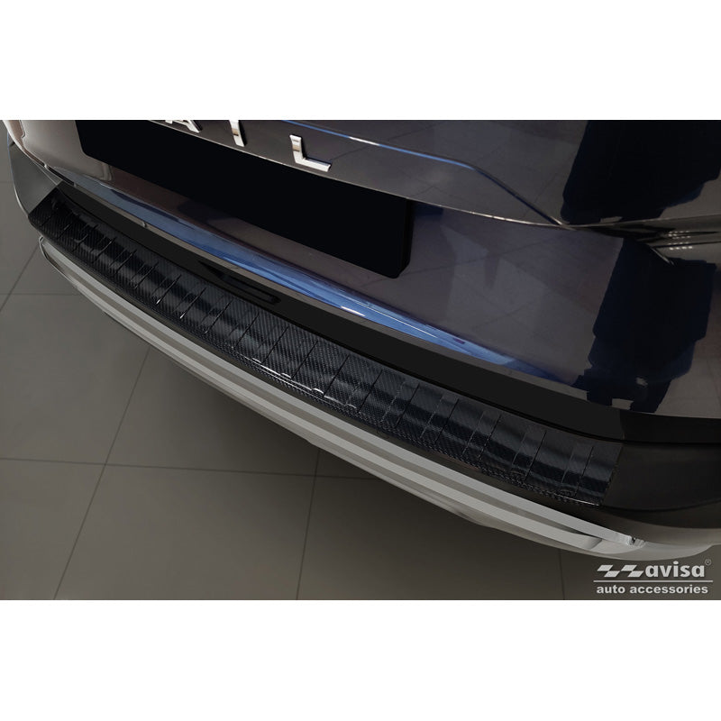 Avisa, Protezione paraurti posteriore, 3D vero carbonio, adatto a Nissan X-Trail IV (T33) 2021- 'Ribs'