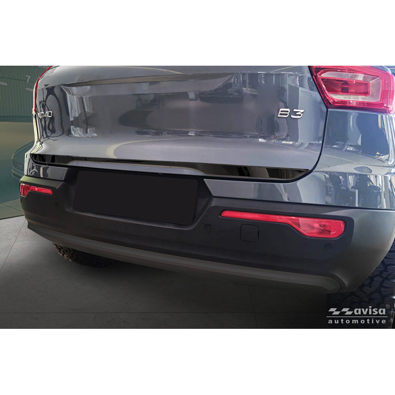 Avisa, Modanatura del portellone posteriore, cromo nero in acciaio inossidabile, adatta per Volvo XC40 (536) (2017-)