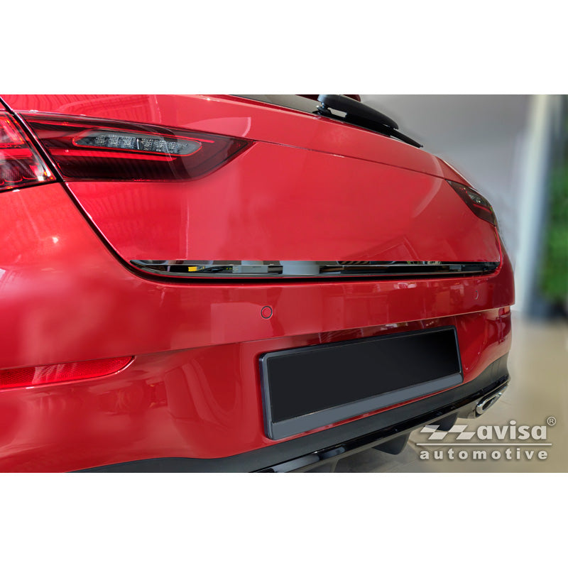 Avisa, Bagklapliste, Sort krom rustfrit stål, passer til Mercedes CLA Shooting Brake (X118) (2019-)