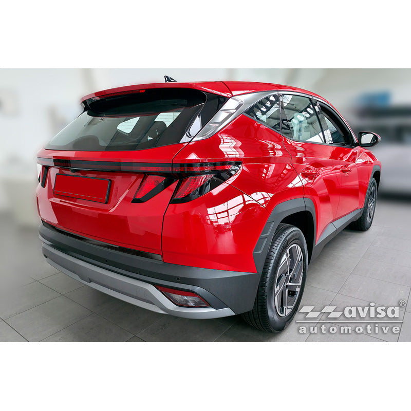 Avisa, Modanatura del portellone, acciaio inossidabile cromato nero, adatto a Hyundai Tucson IV (2020-2024) & Facelift (2024-)