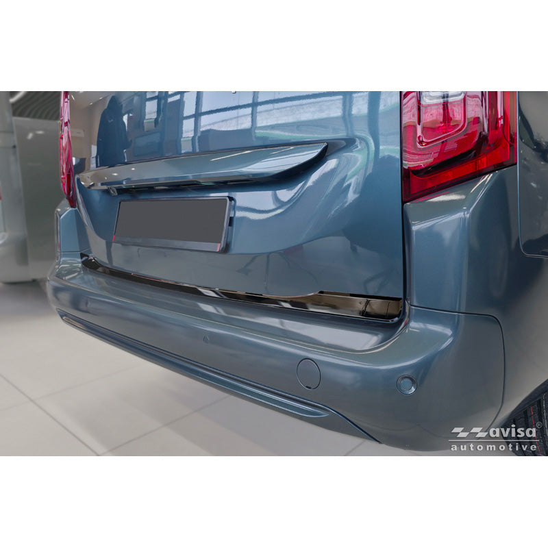 Avisa, obložení zadního víka, černá chromovaná nerezová ocel, pasuje na Toyota Proace City Verso (2019-2024) & Facelift (2024-)