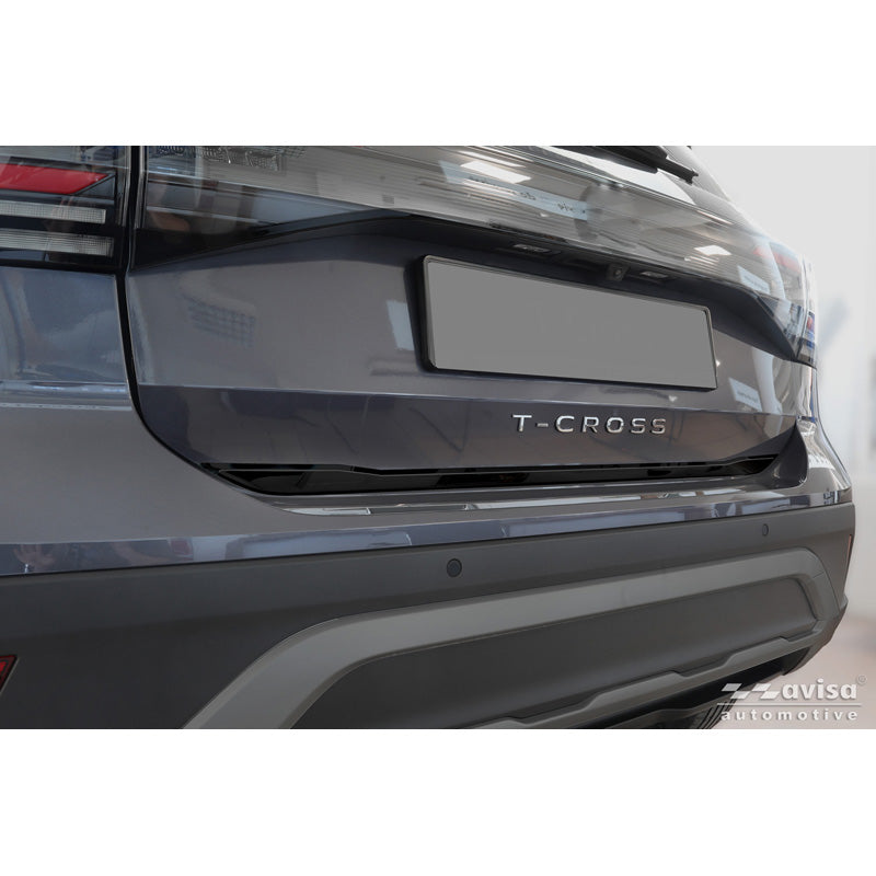 Avisa, Bagklapliste, Sort krom rustfrit stål, passer til Volkswagen T-Cross (2019-2024) & Facelift (2024-)