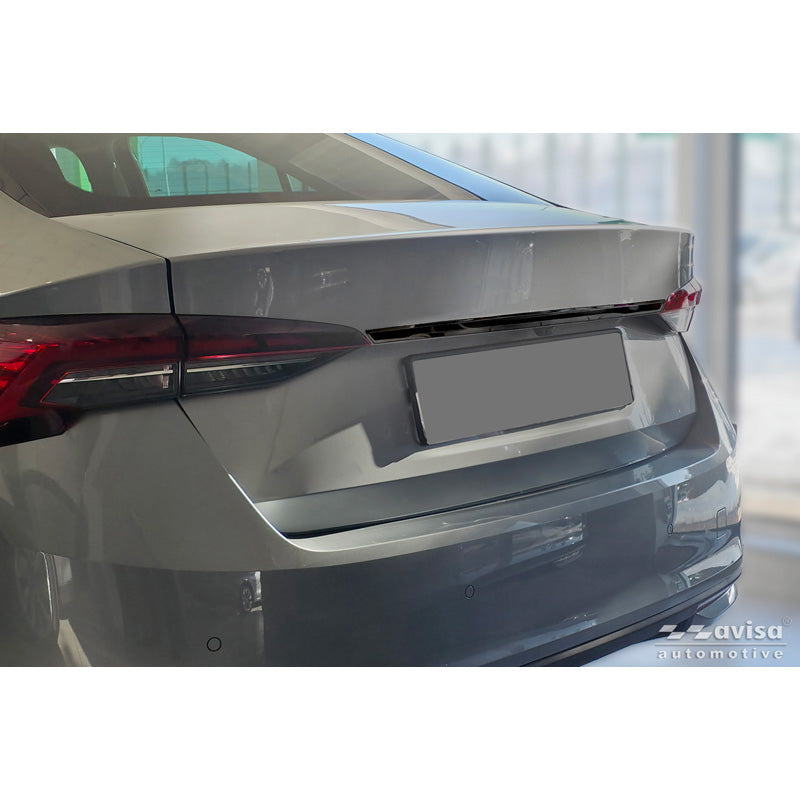Avisa, lišta pátých dveří, černě chromovaná nerezová ocel, vhodné pro Skoda Octavia IV Liftback (NX3) (2019-2024) a Facelift (2024-)