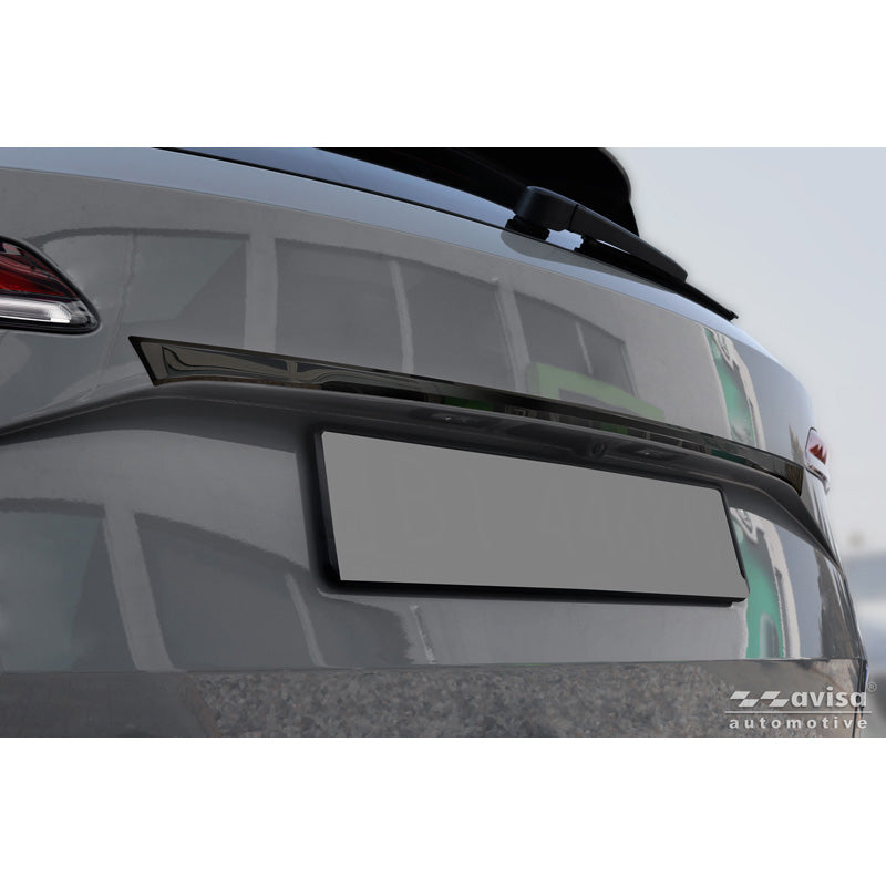 Avisa, Bagklapliste, Sort krom rustfrit stål, passer til Skoda Karoq (NU7) Facelift (2022-)