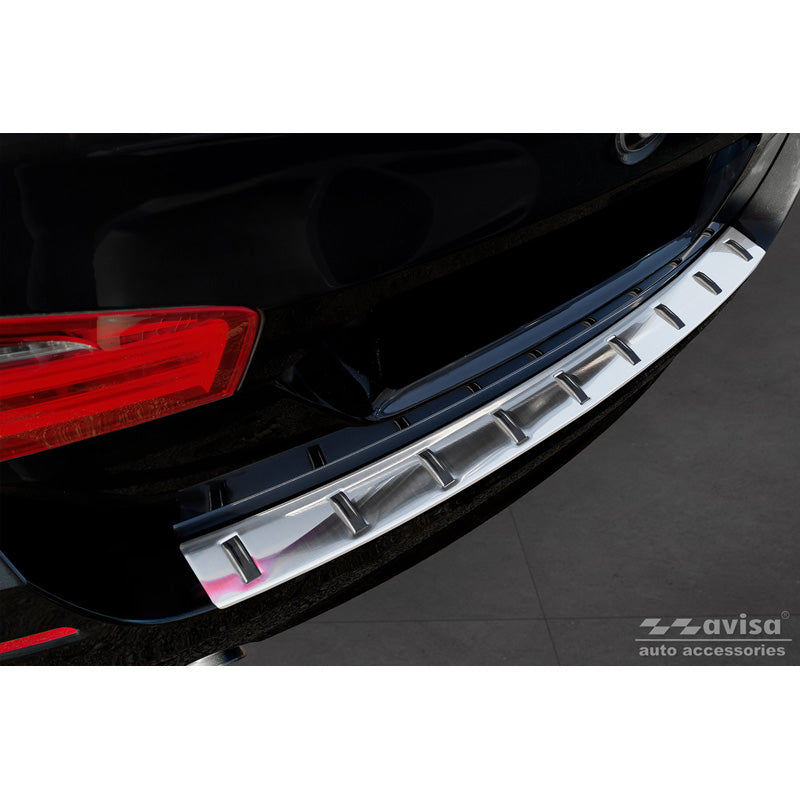 Avisa, protection de pare-chocs arrière, acier inoxydable, compatible avec BMW 5-Series (F11) Touring 2011-2013 & Facelift 2013-2017 'STRONG EDITION'