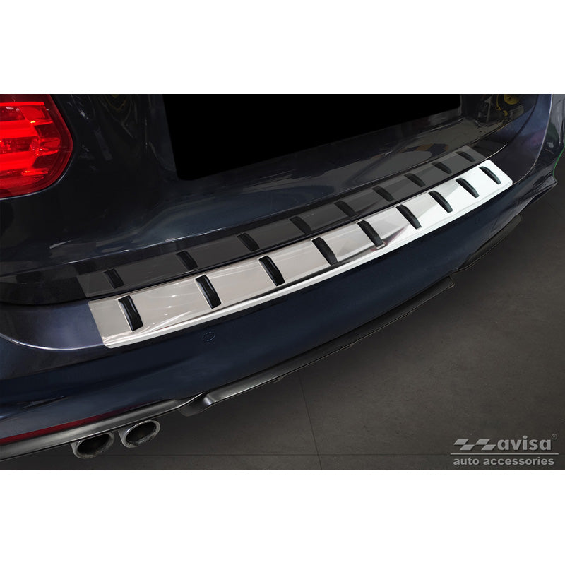 Avisa, Protection de pare-chocs arrière, acier inoxydable, convient pour BMW 3-Series (F31) Touring (incl. M-pack) 2012-2015 & Facelift 2015-2019 'STRONG EDITION'