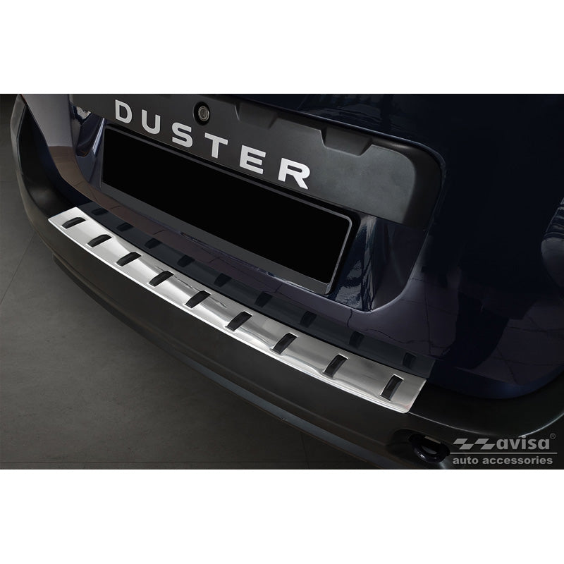 Avisa, Protezione paraurti posteriore, Acciaio inox, adatta per Dacia Duster 2010-2013 & Facelift 2013-2017 'STRONG EDITION'