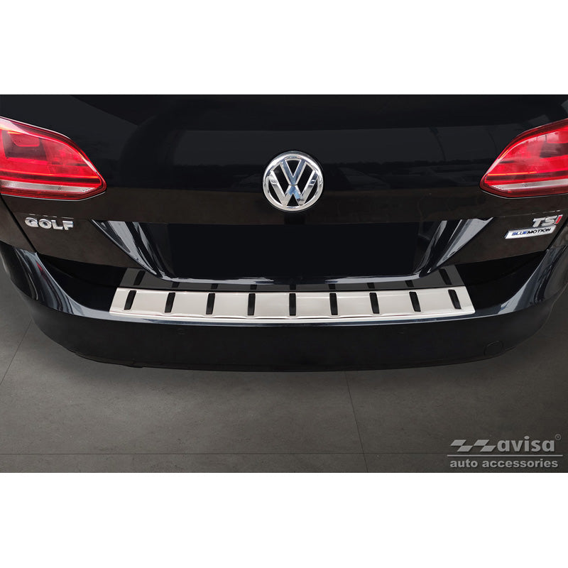 Avisa, Protector de parachoques trasero, acero inoxidable, apto para Volkswagen Golf VII Variant incl. Alltrack 2012-2017 'STRONG EDITION'