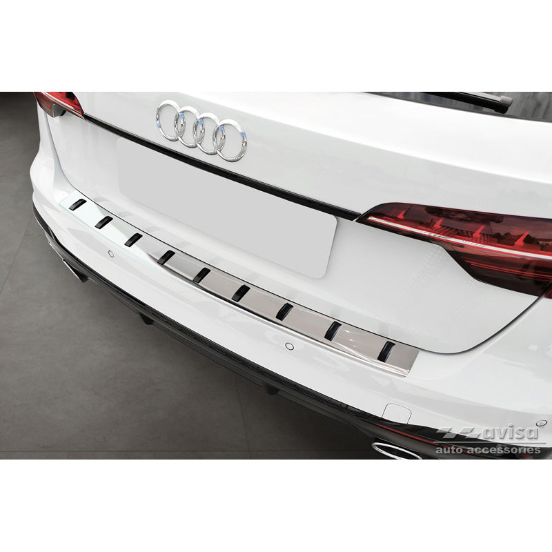 Avisa, osłona tylnego zderzaka, stal nierdzewna, pasuje do Audi A4 Avant B9 (w tym S-Line) 2015-2019 & po liftingu 2019- - 'STRONG EDITION'