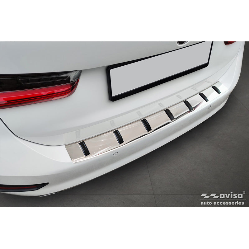 Avisa, Rear Bumper Protector, Stainless Steel, Fits BMW 3 Series (G21) Touring 2019-2022 'STRONG EDITION'