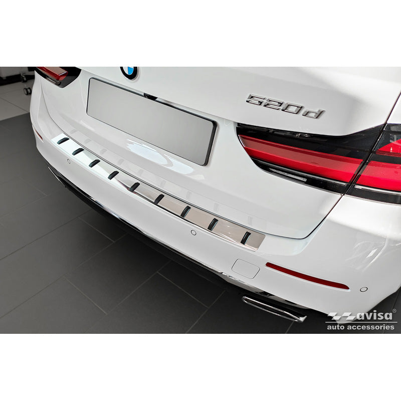 Avisa, Rear Bumper Protector, Stainless Steel, Fits BMW 5-Series G31 FL Touring 2020- excl. M-Sport 'STRONG EDITION'