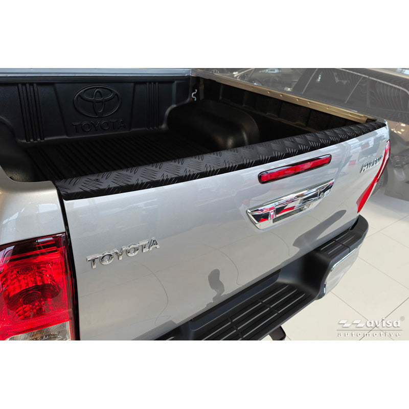 Avisa, Aluminium Bagklapbeskytter, Sort, Passer til Toyota Hilux VIII Facelift (2020-), 'Stylish'