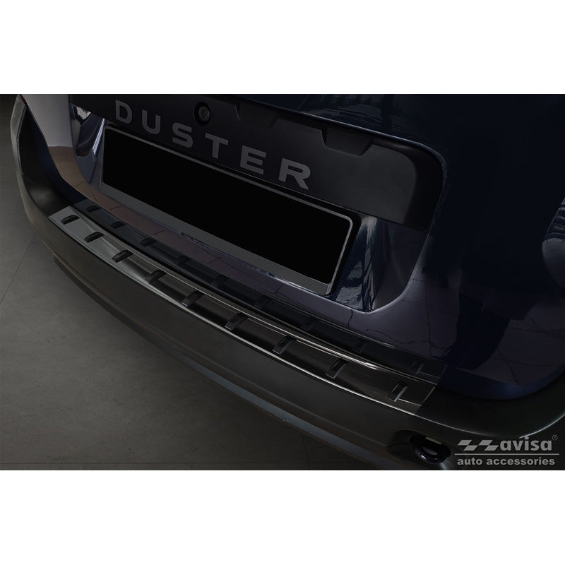 Avisa, Protezione paraurti posteriore, Nero, acciaio inox, compatibile con Dacia Duster 2010-2013 & Facelift 2013-2017 'STRONG EDITION'