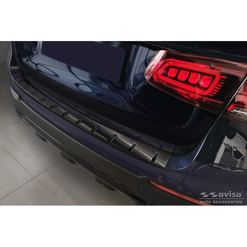 Avisa, Rear Bumper Protector, Black, Stainless Steel, Fits Mercedes GLC (X253) 2015-2019 & Facelift 2019- 'STRONG EDITION'