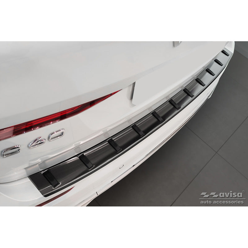 Avisa, ochranný kryt zadního nárazníku, černá, nerezová ocel, vhodný pro Volvo XC60 II 2017-2021 & Facelift 2021- (včetně R-Design) 'STRONG EDITION'