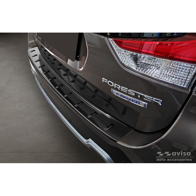 Avisa, osłona tylnego zderzaka, czarny, stal nierdzewna, pasuje do Subaru Forester (SK) 2018- 'STRONG EDITION'