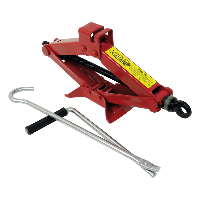 Carpoint, cric a pantografo 1000kg - compatto e regolabile 85-350mm