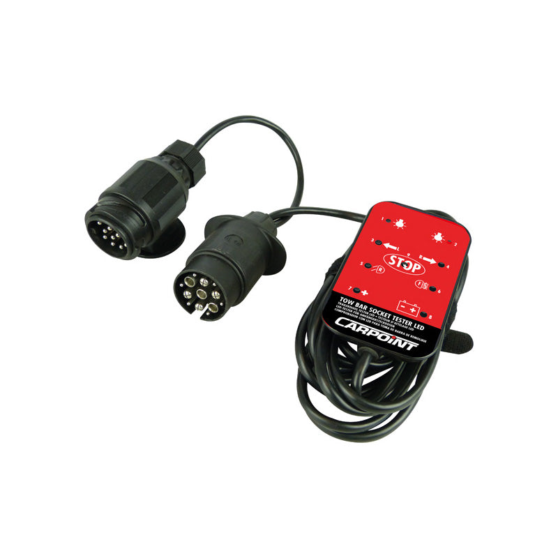 Carpoint, testeur de prise LED 12V - 7 et 13 broches