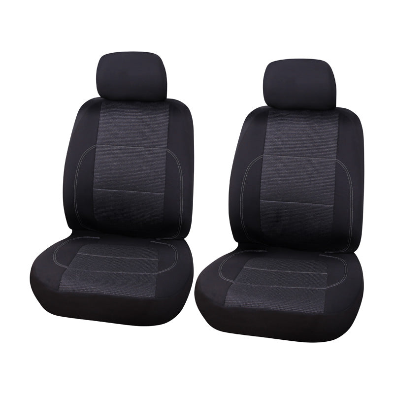 Carpoint, Set di coprisedili universali Paris 4 pezzi - Nero/Grigio