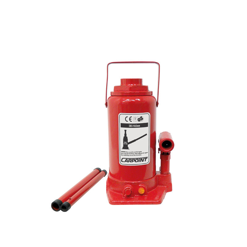 Carpoint, Cric idraulico a bottiglia 30.000kg - altezza di sollevamento 285-465mm