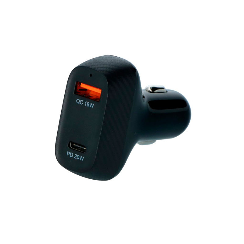 Carpoint, Szybka Ładowarka Samochodowa, 12/24V, 20W USB-C + 18W USB 3.0