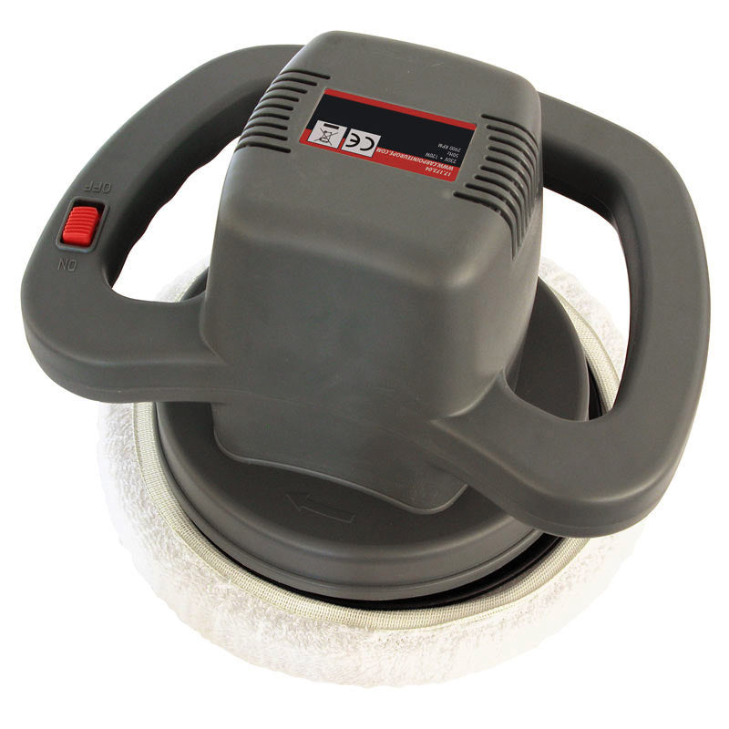 Carpoint, lucidatrice 230V 120W con disco lucidante - incl. 2 cuffie per lucidatura