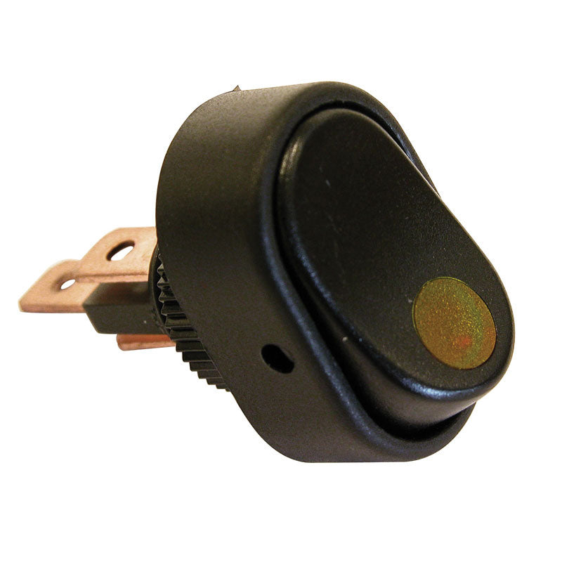 Carpoint, On/Off Kontakt med Gul LED - 12V, 30A