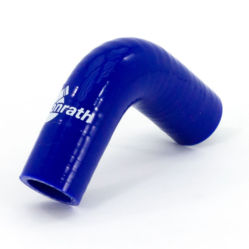 Bonrath, tubo in silicone con curva a 90 gradi - 50mm - Ø28mm - blu