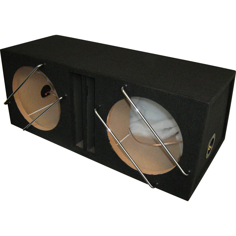 Necom, Subwoofer kabinet, MDF, Dobbelt 12-tommer/30cm, 2x42 Liter