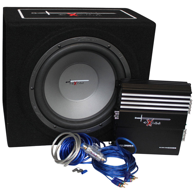 EXCALIBUR, X3 Complete Car Audio set, BoomBox 1000W / 2 Ch. Amplifier / Cable set