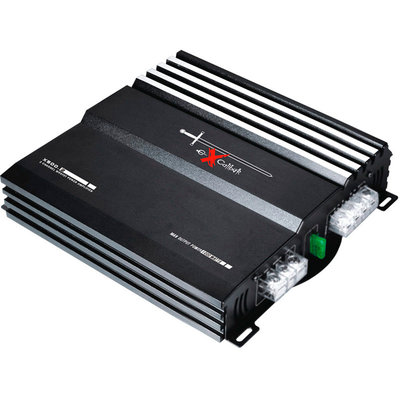Excalibur, Forstærker, 2-kanal, 1000W, Sort