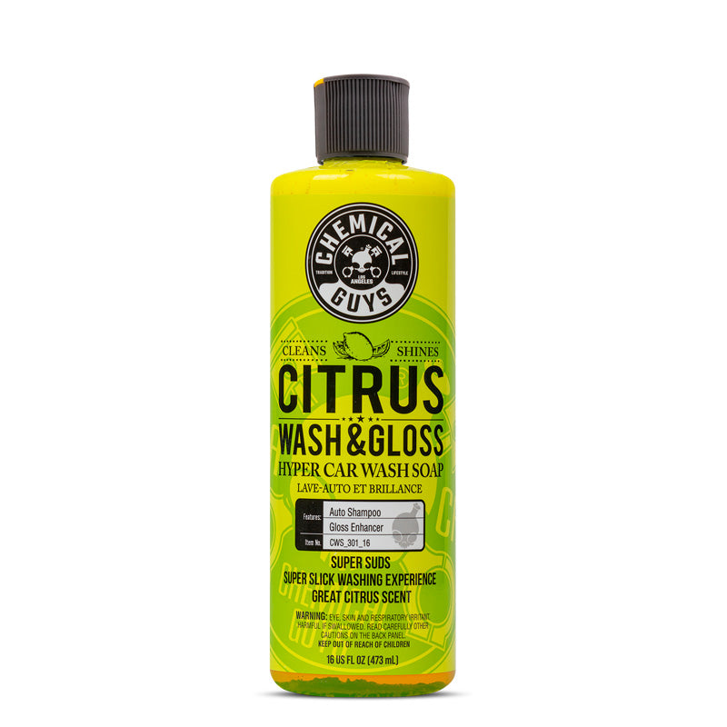 Chemical Guys Citrus Wash & Gloss Lavage auto concentré (473ml)