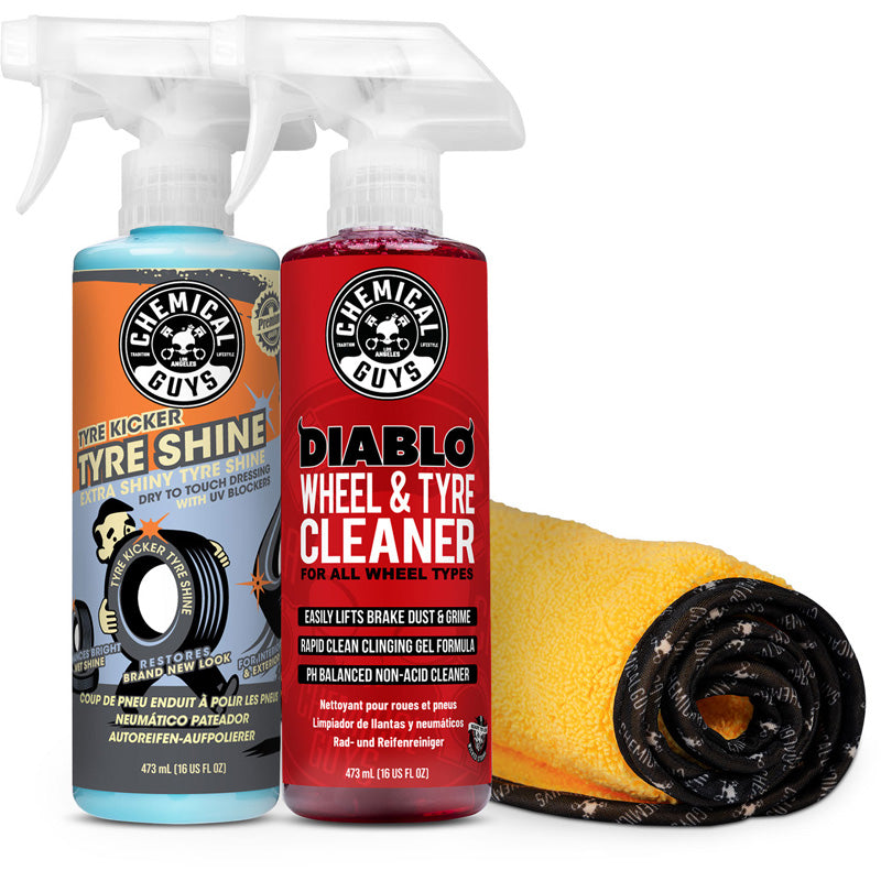 Chemical Guys Kit iniziale per lucidare cerchi e pneumatici (3 articoli)