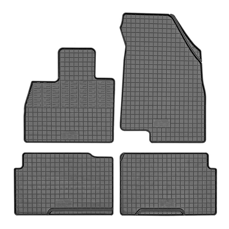 CIKCAR, Rubbermatten, 4-delige set met montagesysteem, passend voor Chery Tiggo 7 & Tiggo 8 (2025-), EBRO S700 & S800 (2024-)
