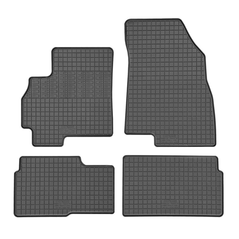 CIKCAR, vloermatten, rubber, 4-delig incl. bevestigingssysteem, past op Chery Tiggo 4 Hybrid (2025-)