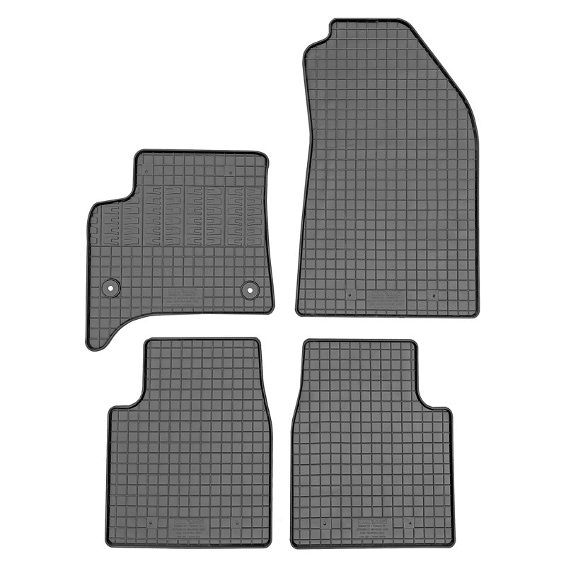 Set di tappetini auto in gomma CIKCAR adatto a Opel Frontera / Citroën C3 Aircross 2024- (MHEV) (4 pezzi + sistema di fissaggio)