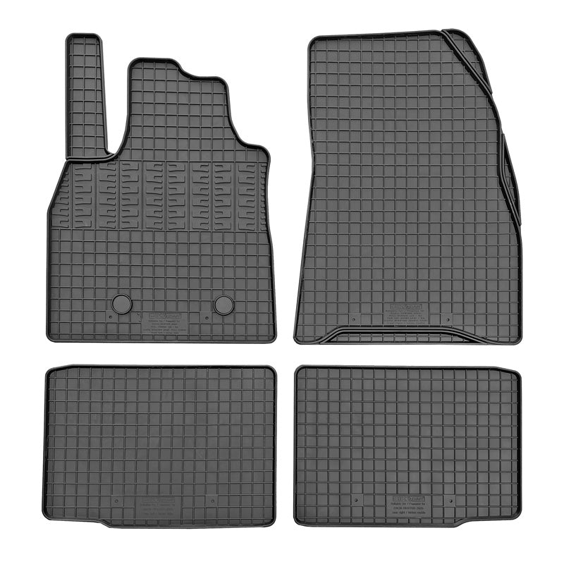Set di tappetini auto in gomma CIKCAR adatto a Dacia Bigster Full Hybrid 2024- (4 pezzi + sistema di fissaggio)