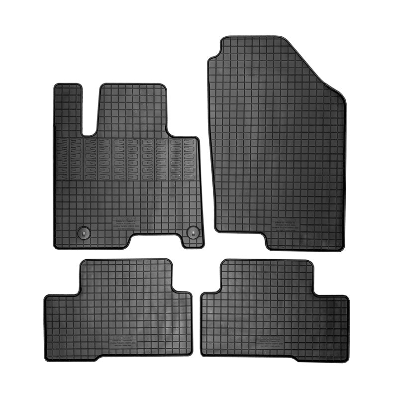 CIKCAR, Maatter, Gomma, 4 pezzi + sistema di fissaggio, compatibile con Hyundai Tucson (NX4E) Full Hybrid (2020-)