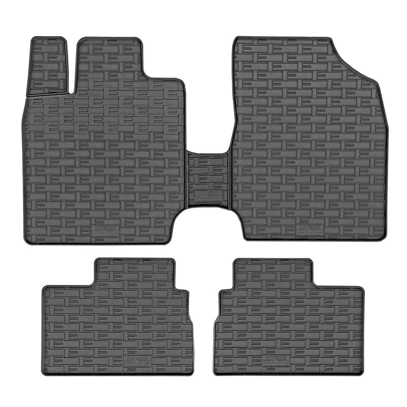 CIKCAR, Set di tappetini in gomma, Su misura per Leapmotor T03 2024-, 3 pezzi