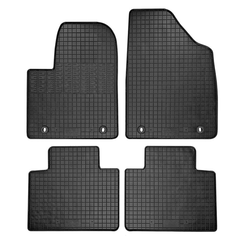 CIKCAR, Alfombrillas de goma para MG (E)HS Plug-in Hybrid 2019- - 4 uds. con fijación