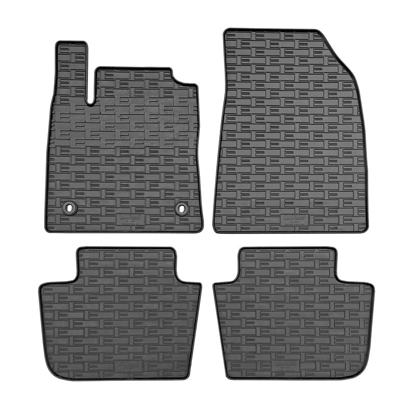 CIKCAR, Alfombrillas de goma, Set de 4 piezas + sistema de fijación, para MG 4 (EV) (2022-)