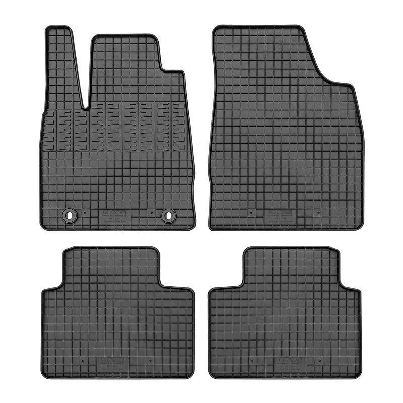 CIKCAR, Alfombrillas de goma para MG 3 Hybrid+ 2024- (4 piezas + fijación)