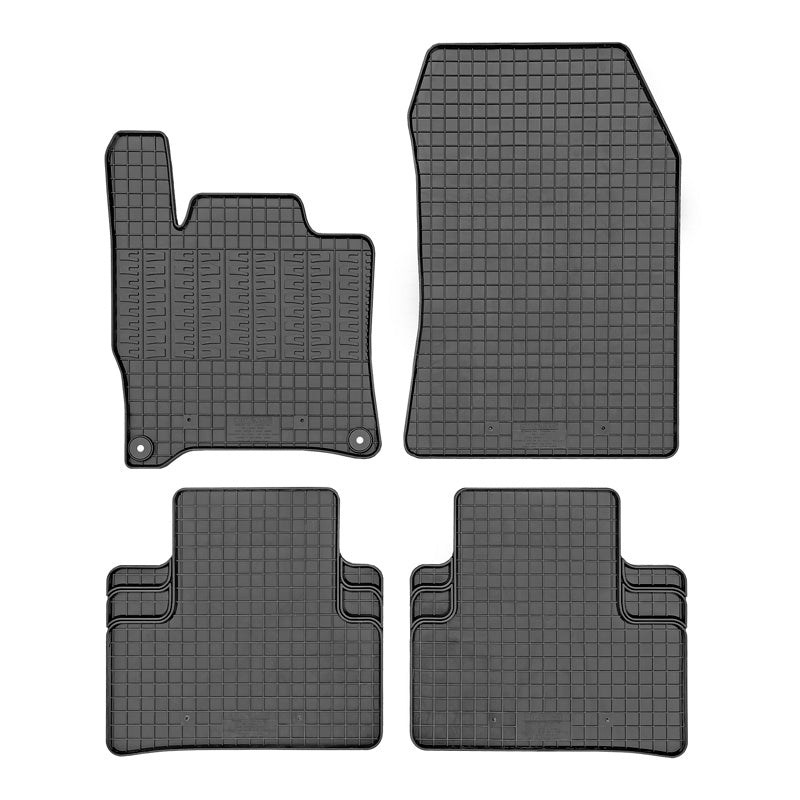 CIKCAR, Gumowe dywaniki, Dopasowane, Pasuje do Peugeot 408 MHEV 2023-, 308 III HB/SW MHEV 2021-, Citroën DS4 MHEV 2021-, Opel Astra L HB/ST MHEV 2022-, 4 części + system mocowania